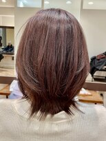 アイニ 河内小阪店(aini)&nbsp;白髪ぼかしカラー白髪ぼかしハイライト大人ショート30、40、50代