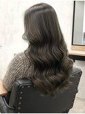 韓国風艶巻き ゆるふわロング アッシュベージュ