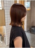 透明感ブラウンカラー
