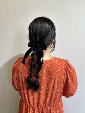ヘアセット専門サロン by OKINAWA WATABE WEDDING 那覇店 編みおろし