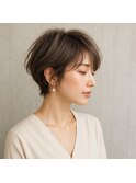 エレガントショート　アッシュブラウン　20代 30代 40代 50代 