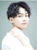 【波巻き、ツイスパ、ミックスパーマ】 センターパート