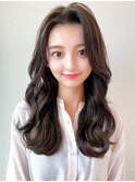 色気と抜け感◎前髪なしミックス巻き【セミロング/20代30代】