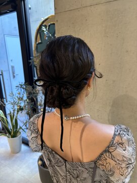 レジュアル(RESSUAL) 結婚式 二次会 ◎ ヘアセット アップスタイル シニョン