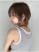 【GEEKS渋谷】ハンサムショートウルフ/グレージュ/レイヤー/小顔