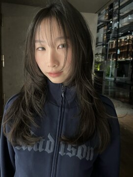 フィルムス 大阪本町(FILMS) ワンホンレイヤー/グレージュブラウン/韓国巻き/顔周りカット