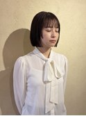 【ふんわり軽い】レイヤーボブ×小顔シルエット