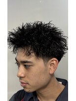 キングオブヘア バイ ノイズ 梅田茶屋町店(KING of hair by NOISM)&nbsp;ツイストパーマ梅田茶屋町アクティブショートヘアスタイルメンズ