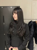 アトレ 福岡大名店(attrait)&nbsp;透明感のあるブラウンロング×毛先までまとまる上質な仕上がり