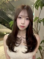 クム(kumu)&nbsp;前髪カット/レイヤーカット/ガーリー/韓国ヘア/透明感カラー 