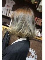 オーバーキャプテンネイキッド(OVER CAPTAIN NAKED)&nbsp;人気★ボブ×ダークアッシュグラデーションカラー