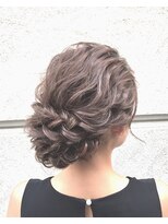 ヘアメイクアート(Hair make Art)&nbsp;ツイストシニヨンウェーブアップ☆/結婚式/二次会