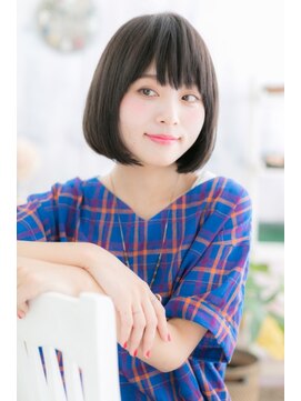 ミック ヘアアンドビューティー 大山店(miq Hair&Beauty) シンプルカワイイ♪前下がりナチュラルボブ