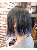 【grand age池袋東口】アイスベージュ×ラベンダーラインカラー