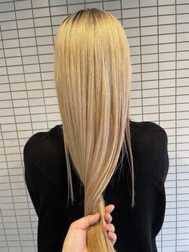 ヘアアンドスペース ベロン(hair&space velon) ハイトーンミルキーベージュ