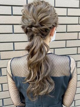 オーブ ヘアー プリモ 盛岡店(AUBE HAIR primo) 【AUBE HAIR】ゆるっと編みおろしヘア