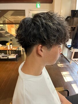 ヘアークリエイ トポライトウィロー 烏丸(Hair Create Polite willow) 20代30代メンズツイストパーマワイルドオシャレ感アッシュ