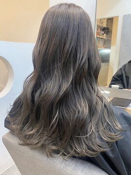 ノク(nok) ミントグレージュ_ダークアッシュチェリーブラウンフェミニン