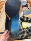 髪質改善 ビフォーアフター その334(インナーブルー)