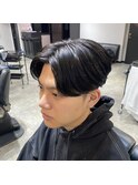 マッシュ  前下がりセンターパート