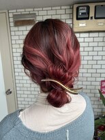 フェリーチェ(Felice)&nbsp;ロウボーンアレンジ　アップスタイル　ヘアセット　お呼ばれヘア