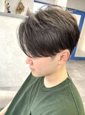 メンズセンターパート