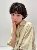 #ショートボブ　#パーマ