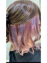 アッシュ 戸田公園店(Ash)&nbsp;ペールピンクとペールパープルのインナーカラー