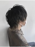 ウルフカット/メンズウルフ/インナーカラーベージュ/10代/20代