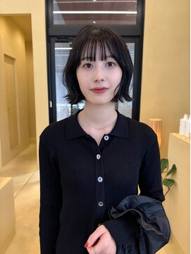 スニュウ(snuw) 似合わせカットボブ小顔カットグレージュミルクティ