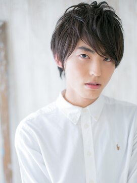 モッズヘア メン 上尾東口店(mod's hair men) 20代30代ダークアッシュニュアンスデザイン短髪ショートY上尾