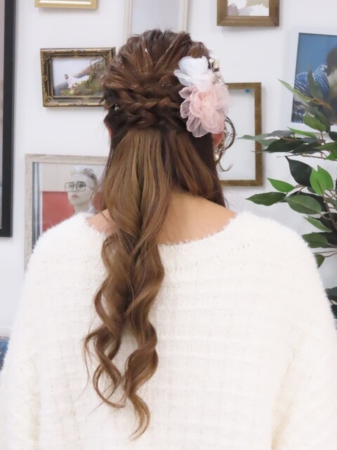 JEWELの巻きおろしのヘアセット