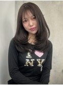 ミディアムレイヤー＆透明感グレージュ