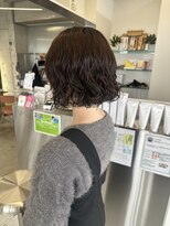 ユイマァル 岡山店(YUIMARL)&nbsp;３０代４０代５０代ミニボブニュアンスパーマ岡山パーマ