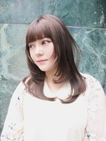 シェル(SHEL+L)&nbsp;重ためバングのレイヤーモカブラウン【滝野】