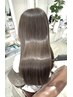 【絹髪】高濃度水素ケアストレート＋水素カラー＋カット＋スパ【6000円off】