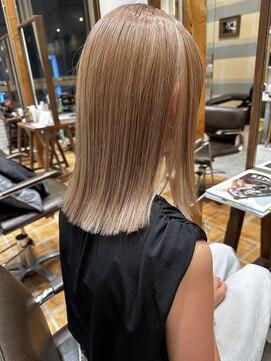 ルチア ヘア ステラ 京都店(Lucia hair stella) ブロンド/ミルクティーベージュ/ケアブリーチ/髪質改善/