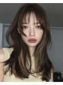 銀座/銀座駅/韓国/レイヤーカット/顔周り/前髪カット/ストレート