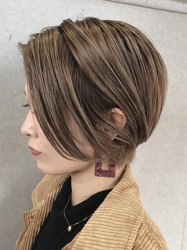 ジービージー(GBG) くびれショートボブ40代50代グレイカラー白髪染め白髪ぼかし