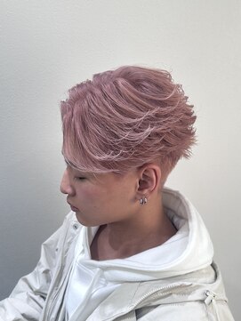 ジェントル(GENTLE) ピンクベージュフェザーショート