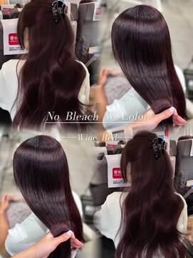 ユーフォリア 新宿店(Euphoria) 【Noa指名】ブリーチなし☆ワインレッドカラー☆