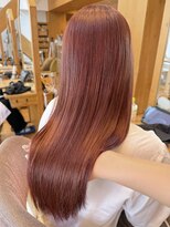 バイオレット 表参道店(Violet)&nbsp;ブリーチなしピンクベージュピンクブラウンカラーTK-58