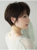 立川 似合わせカット ショートカット ショートボブ ベージュ