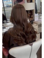 アース 会津若松店(HAIR&MAKE EARTH)&nbsp;艶ブラウン×ゆるふわロング
