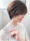 小顔マッシュ×オリーブカラー×ハイライトカラー×イルミナ