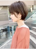 外ハネボブ/大人可愛い/ショートボブ/ハンサムショート