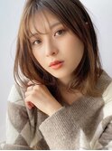 【RUSSO】シースルーバング☆グレージュカラー