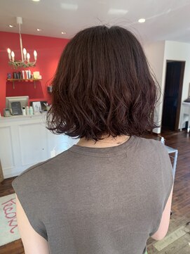 ペコリ ヘアールーム(PecoRi HAIR ROOM) 切りっぱなしパーマボブ