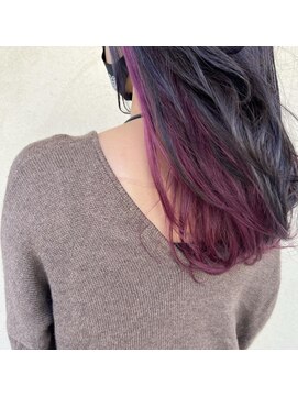 スーリール 箱崎店(Sourire) ラベンダーアッシュ×ラズベリーピンク