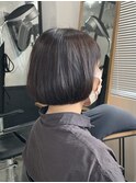 柔らかシルエット大人ボブ